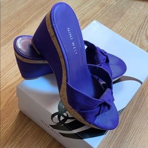 Purple Wedge Heels